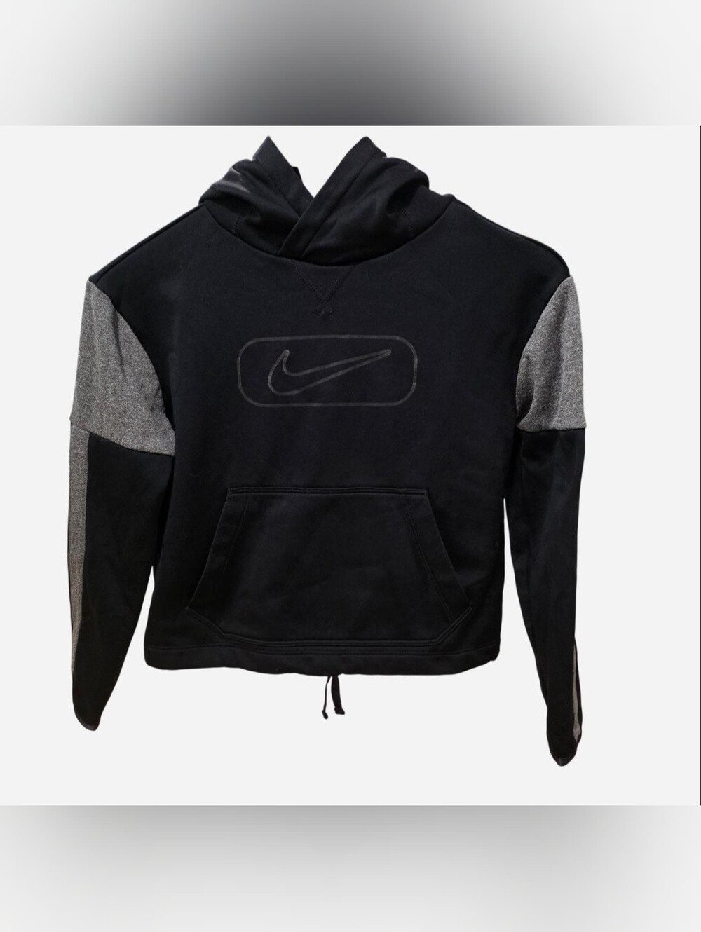 Girls Nike  Black Pullover Hoodie Medium